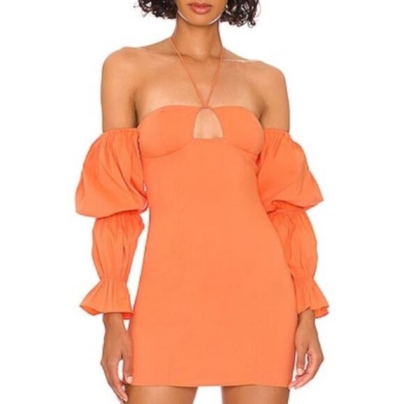 NWT More To Come Maxine Off The Shoulder Dress Size Medium - Picture 2 of 6